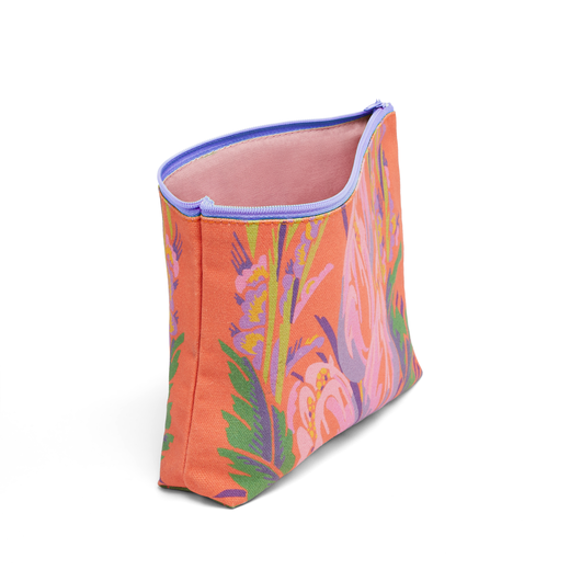 Pink floral pouch